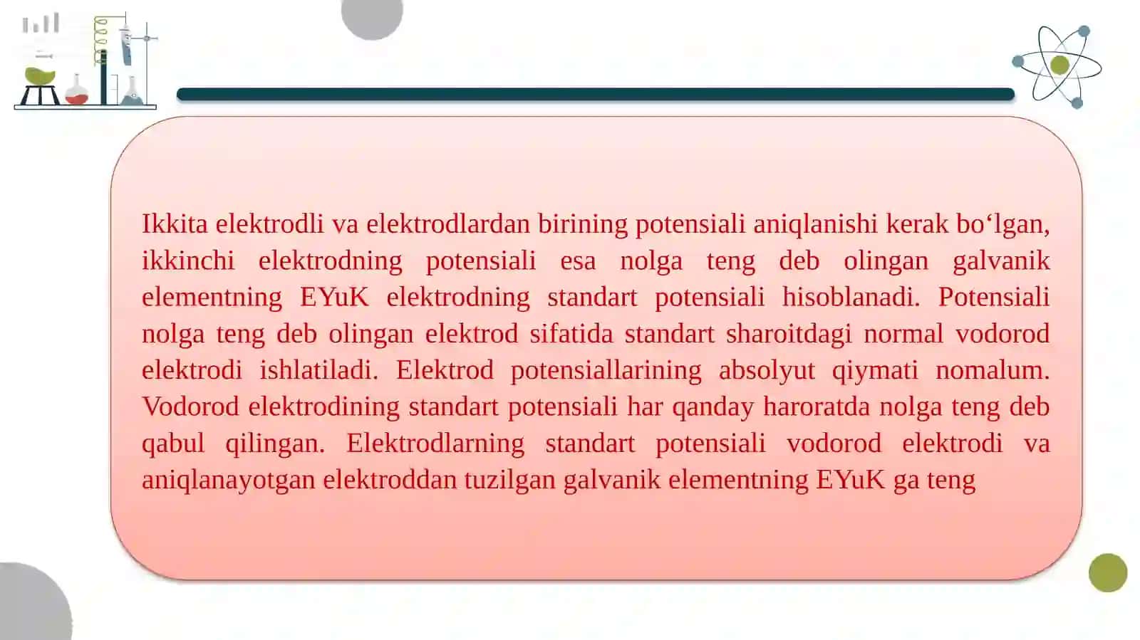 Galvanik elementlar termodinamikasi 4