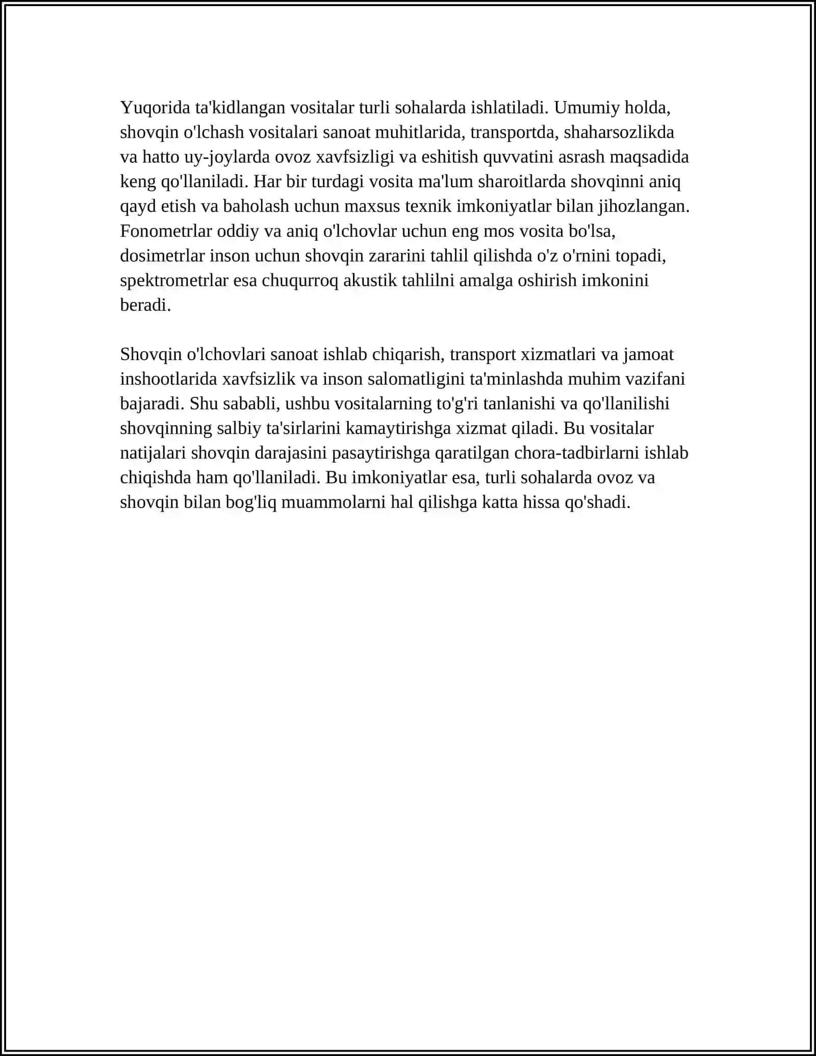 SHOVQIN O’LCHASH VOSITALARI(SHUMAMERTLAR) 4