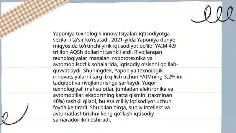 Dunyo mamlakatlarida innovatsion iqtisodiyot (AQSh, Yaponiya, Hindiston, Xitoy) 4