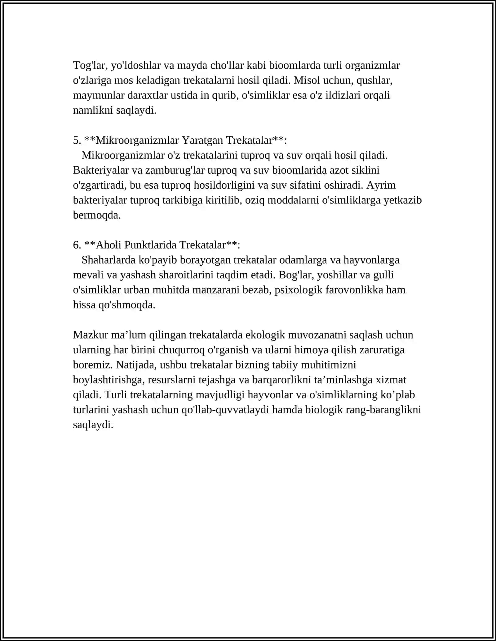 TREKATALE BIOLOGIYASI VA YETISHTIRISH TEXNOLOGIYASI 4