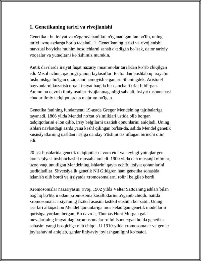 UMUMIY GENETIKA ASOSLARI GENETIKANG UMIMIY ASOSLAR 4