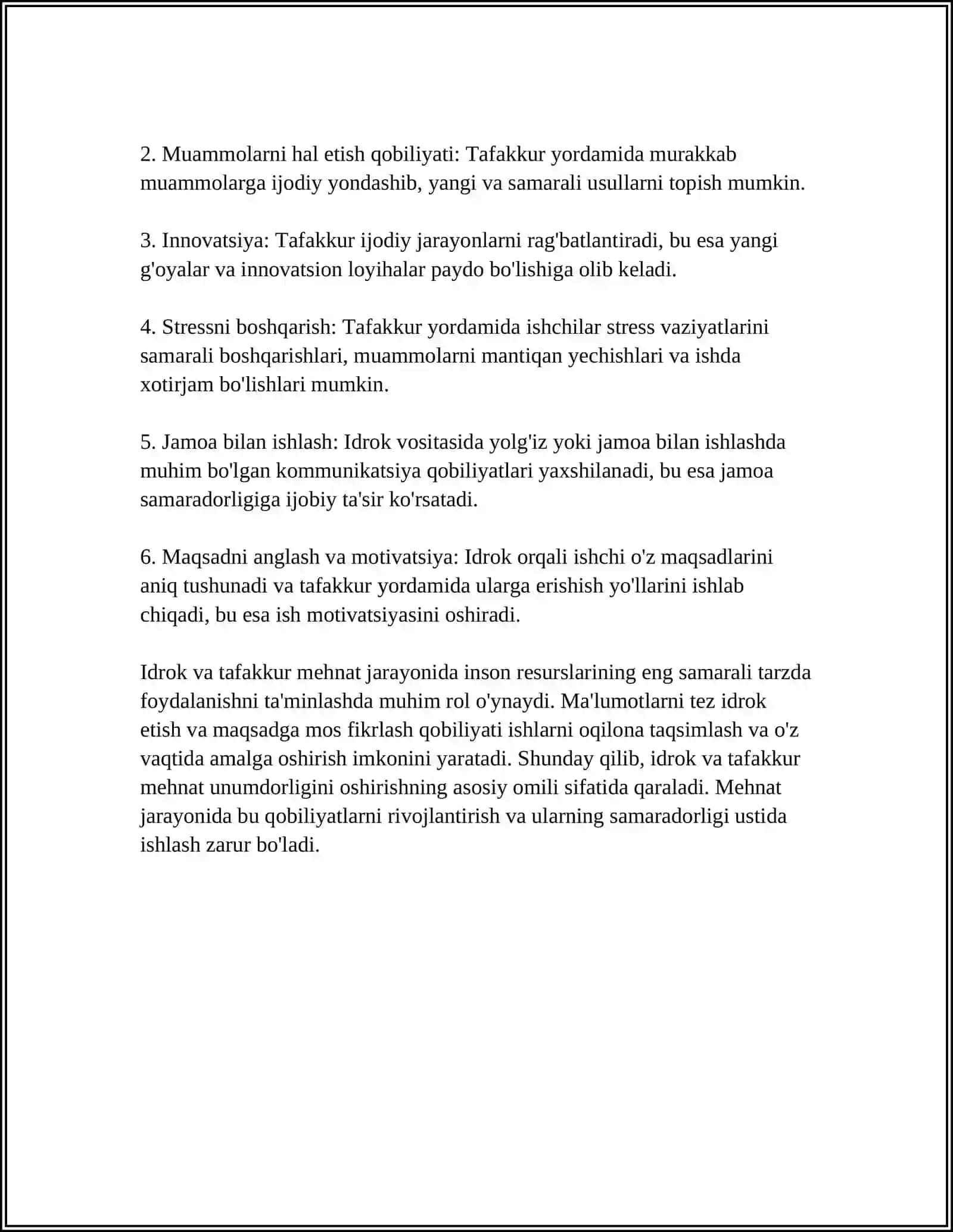 MEHNAT JARAYONIDA IDROK VA TAFAKKURNING AHAMYATI 4