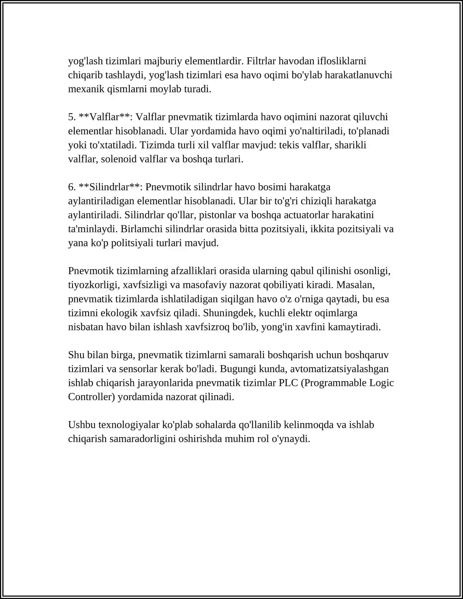SANOAT ROBOTLARINI PNЕVMATIK UZATMALARI 4
