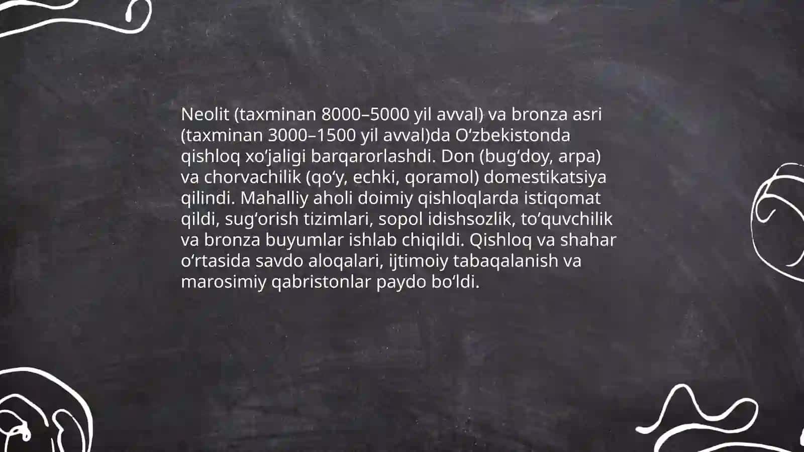 O'zbekiston qadimgi tarixi urganilishi 4