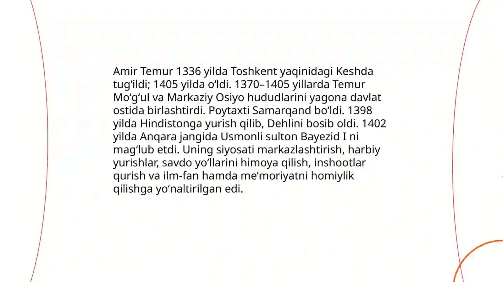 Temuriylar davlati tashkil topishi va tarixiy ildizlari 4