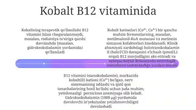 Kobalt kationini organizmda ahamiyati 4