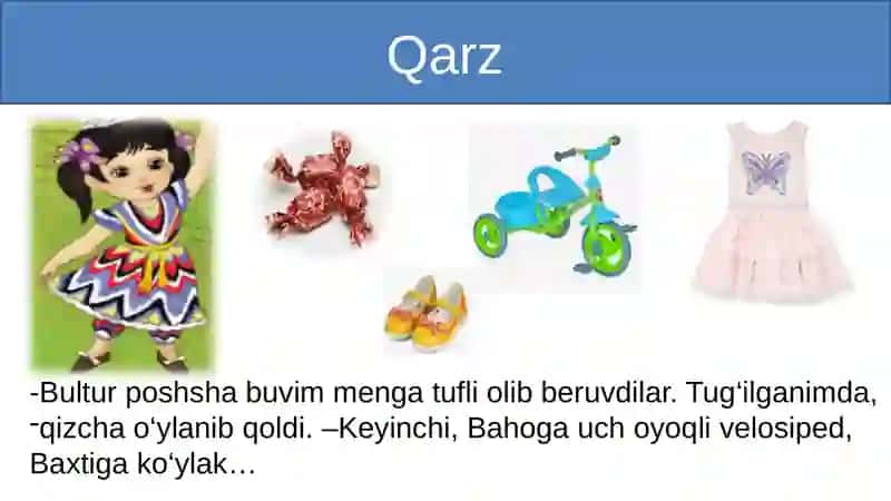 “Dunyoningishlari”qissasidagi“Qarz”va“Oqmarmar,qoramarmar”hikoyalari 4