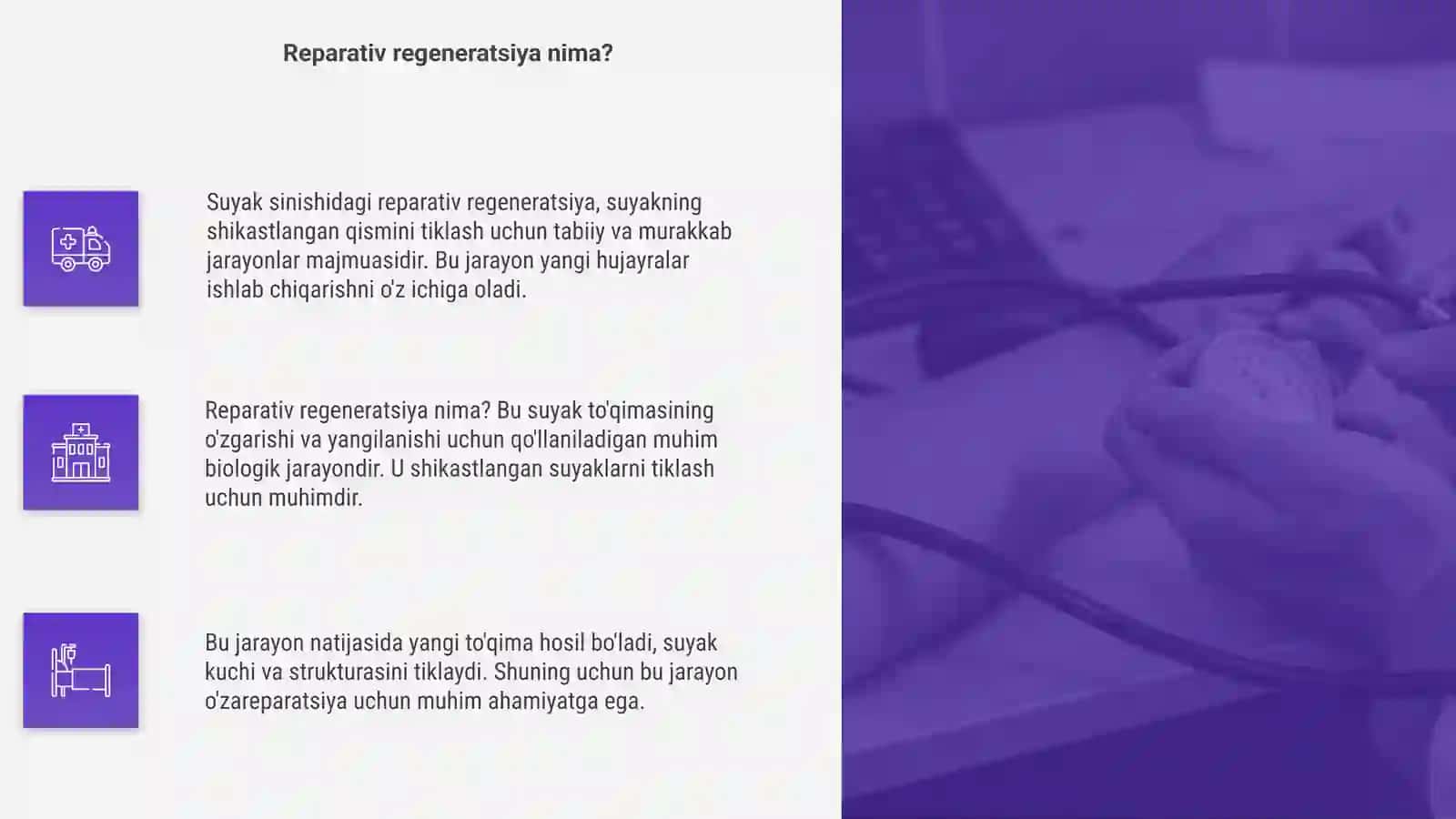 Suyak sinishidagi reparativ regeneratsiya 4