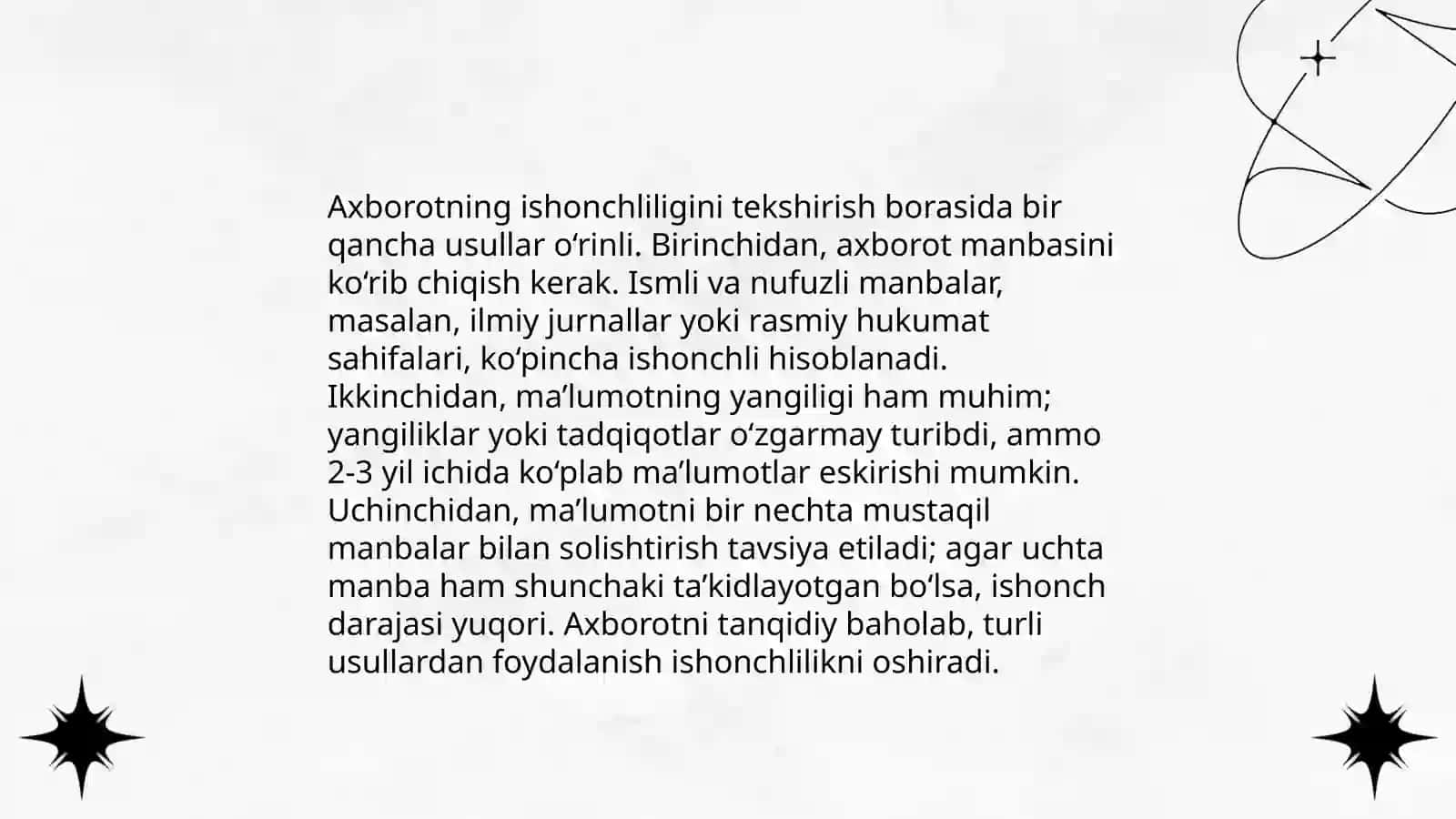 Media makonda axborotni taqdim etish 4