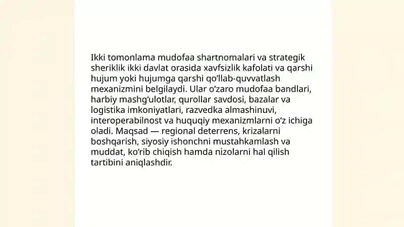 Xalqaro harbiy-siyosiy hamkorlik 4