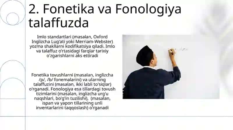 Lingvistik kompetentsiya. Nutqning talaffuz va imlo me’yorlari. 4