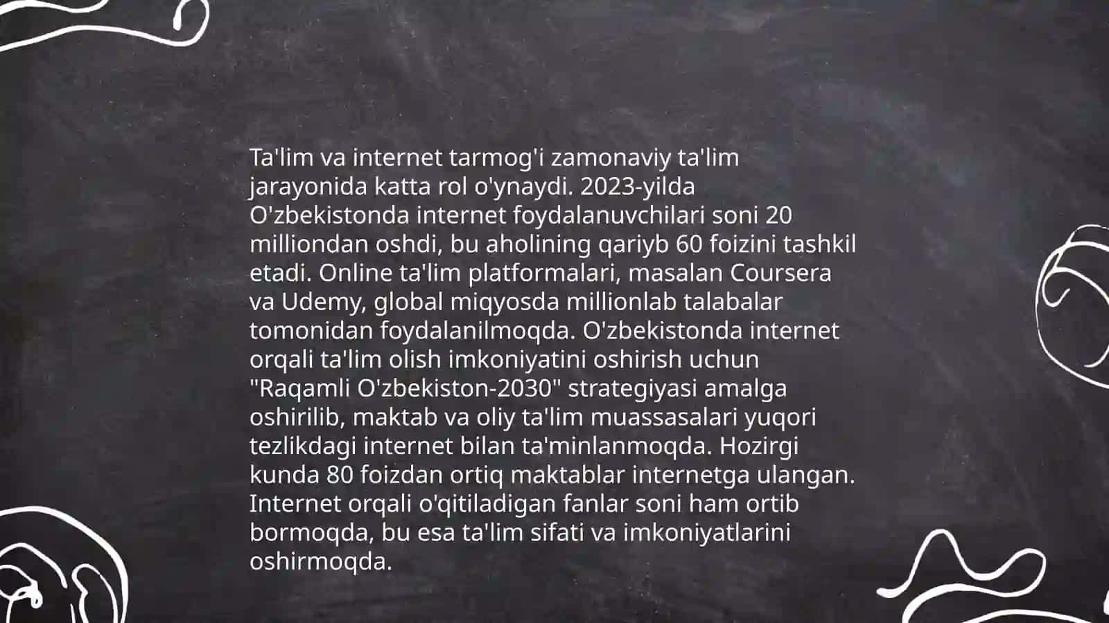 Internet tarmog'ining hozirgi kundagi ahamiyati 4