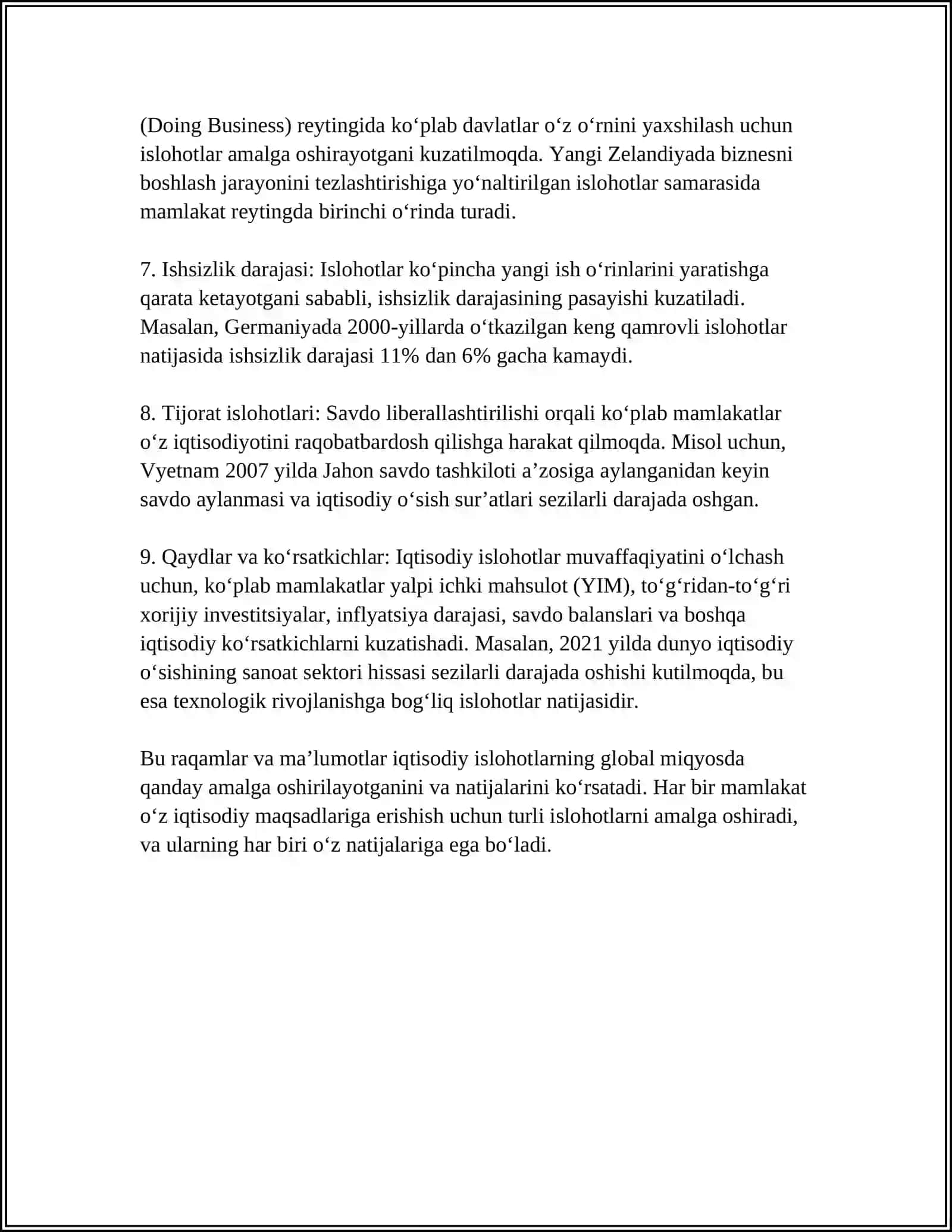 MUSTAQILLIK YILLARIDA DAVLAT BOSHQARUVI TIZIMIDA AMALGA OSHIRILAYOTGAN ISLOHOTLAR 4