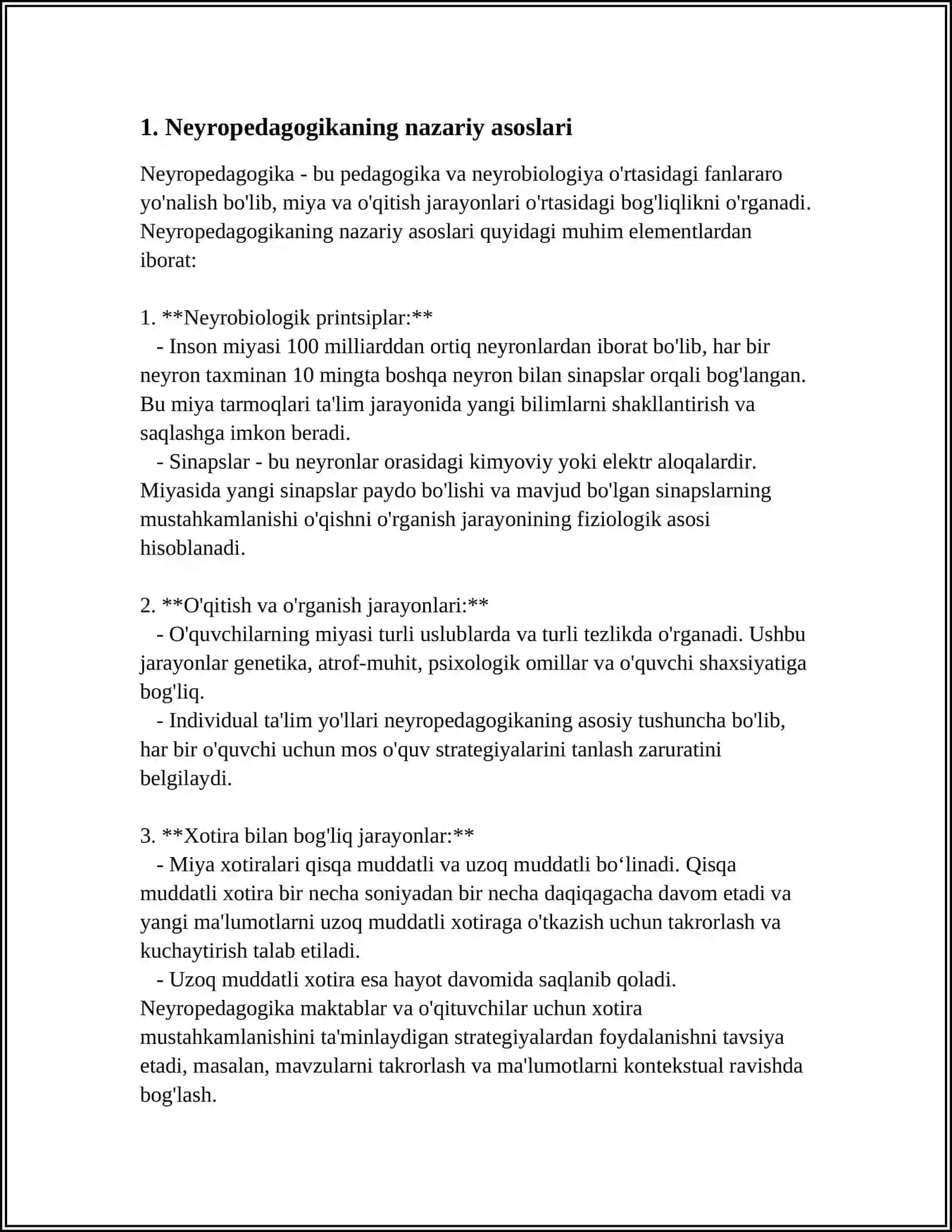 TA‘LIM MUHITINING NEYROPEDAGOGIK TARKIBI: VERTIKAL VA GORIZANTAL NEYROPEDAGOGIK MAYDONLAR 4