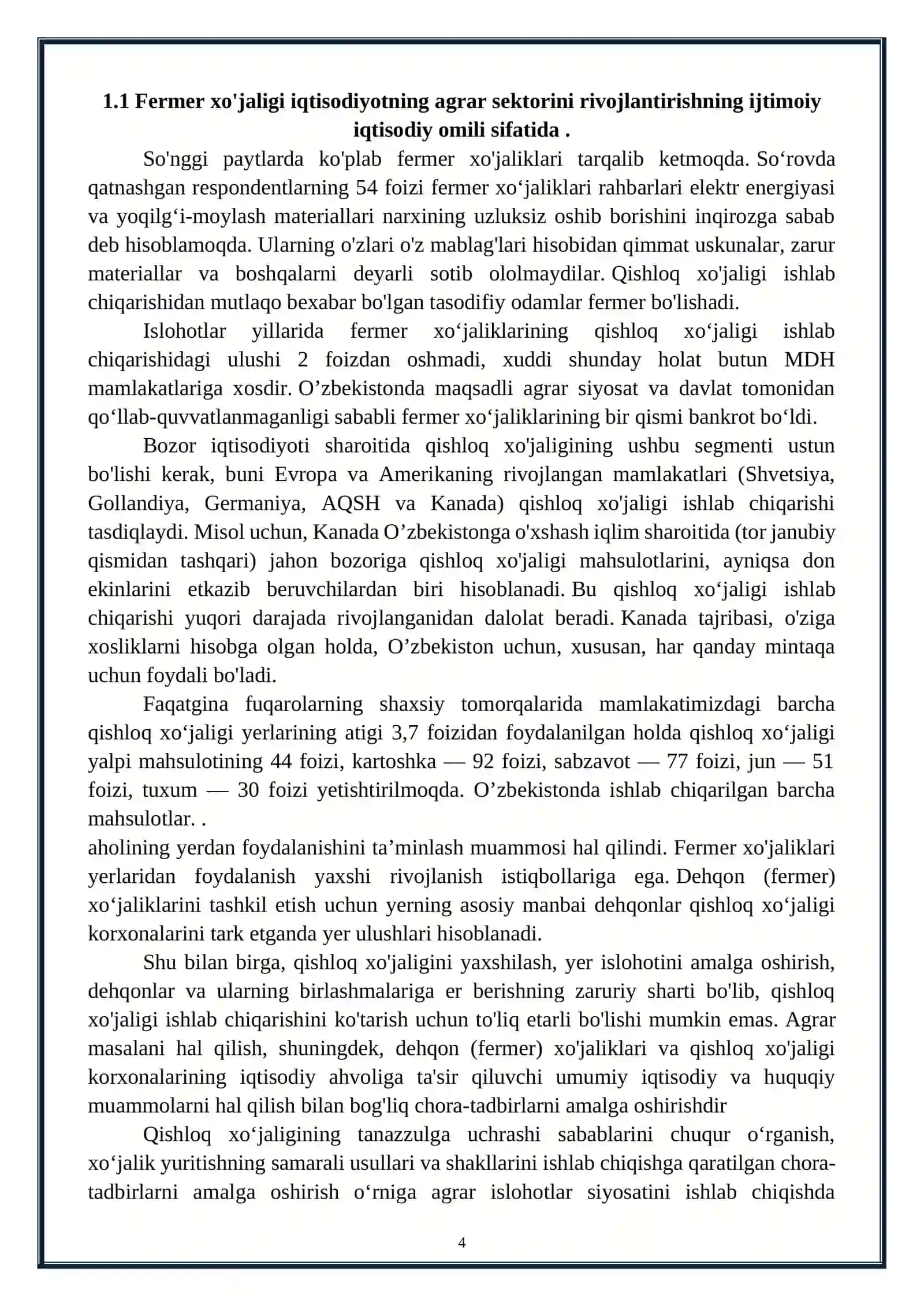 Fermer va dehqon xoʻjaliklarining tashkiliy-iqtisodiy asoslari 4