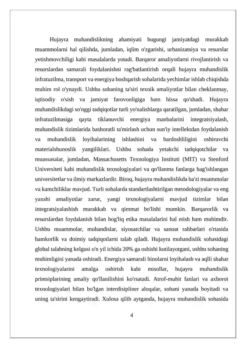 Hujayra muhandislikgi yonalishi sohasida erishilgan yutuqlar 4