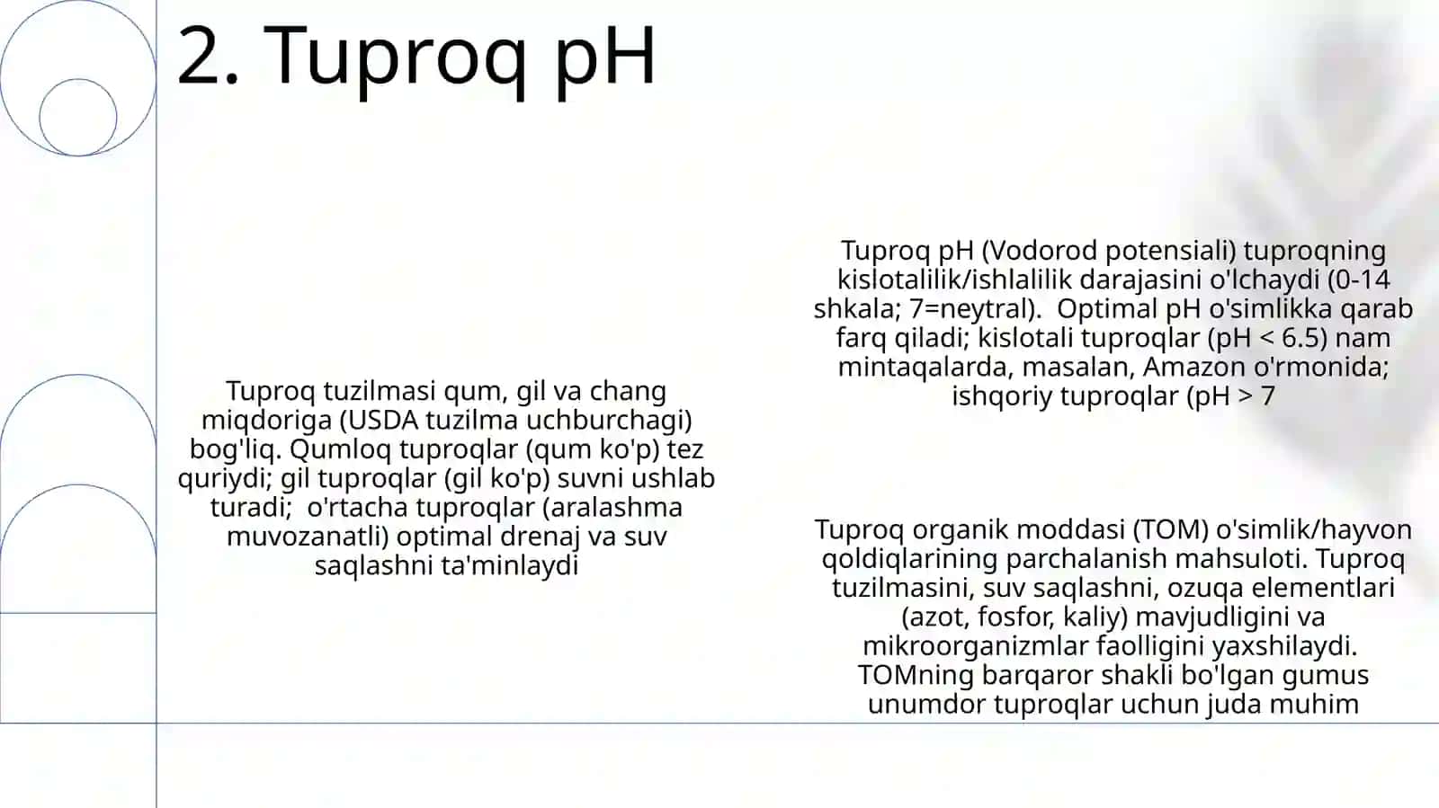 Tuproq va uning tabiiy xususiyatlari 4