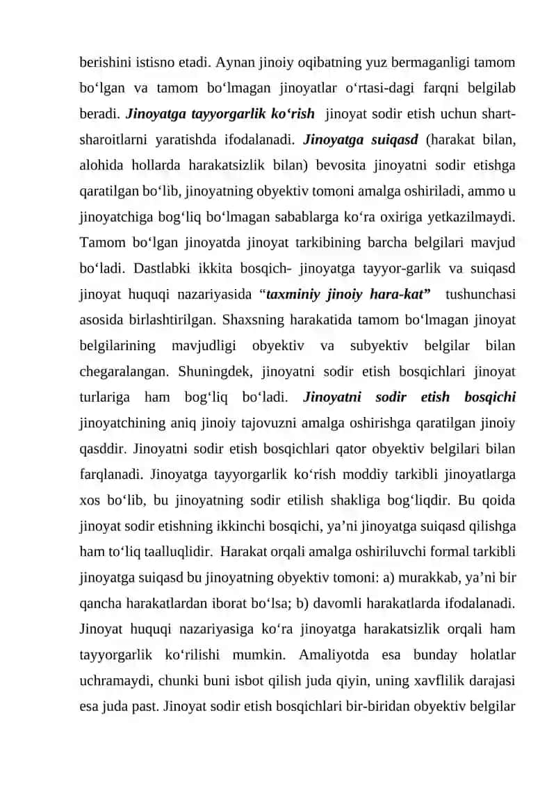 Jinoyatga tayyorgarlik ko’rish 4