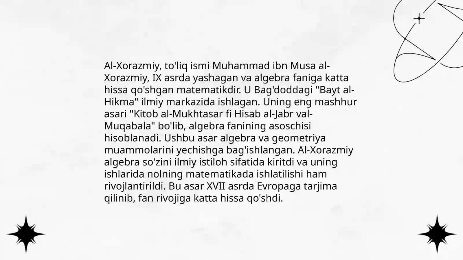 IX-XII asrlarda mamlakatimiz hududida ro’y bergan madaniy uyg’onish(Renessans) 4