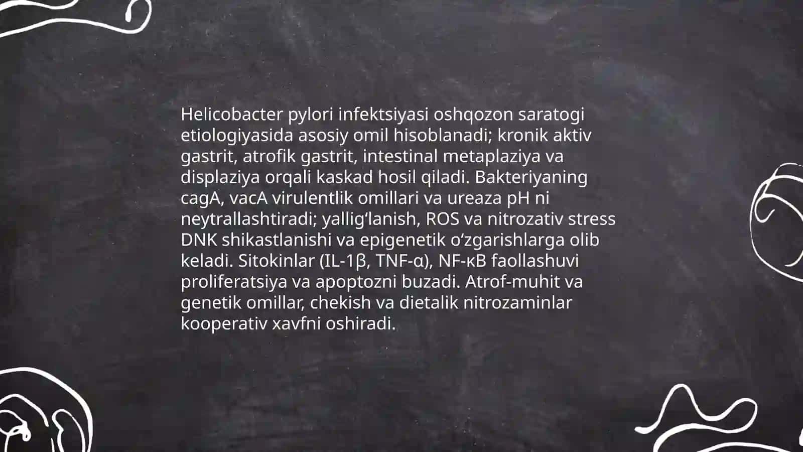 Umumiy Hirurgiya: Oshqozon raki- Etiologiyasi, patogenezi, Kilinik manzarasi, davolash 4