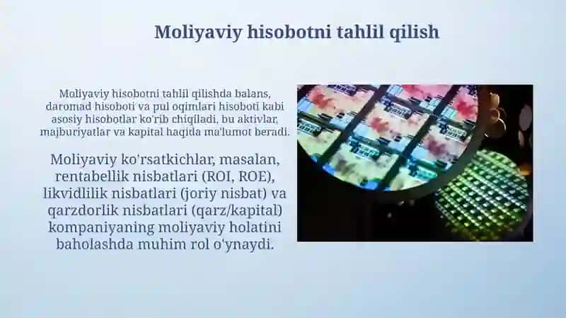 Korxona faoliyatini iqtisodiy tahlil qilishning asosiy qoidalari 4