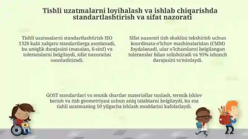 Tishli uzatmalarning o'zaro almashinuvi va toleranslar tizimi: Asosiy tushunchalar 4