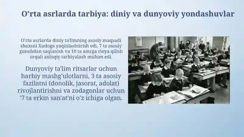 Pedagogika tarixida tarbiya turlari 4