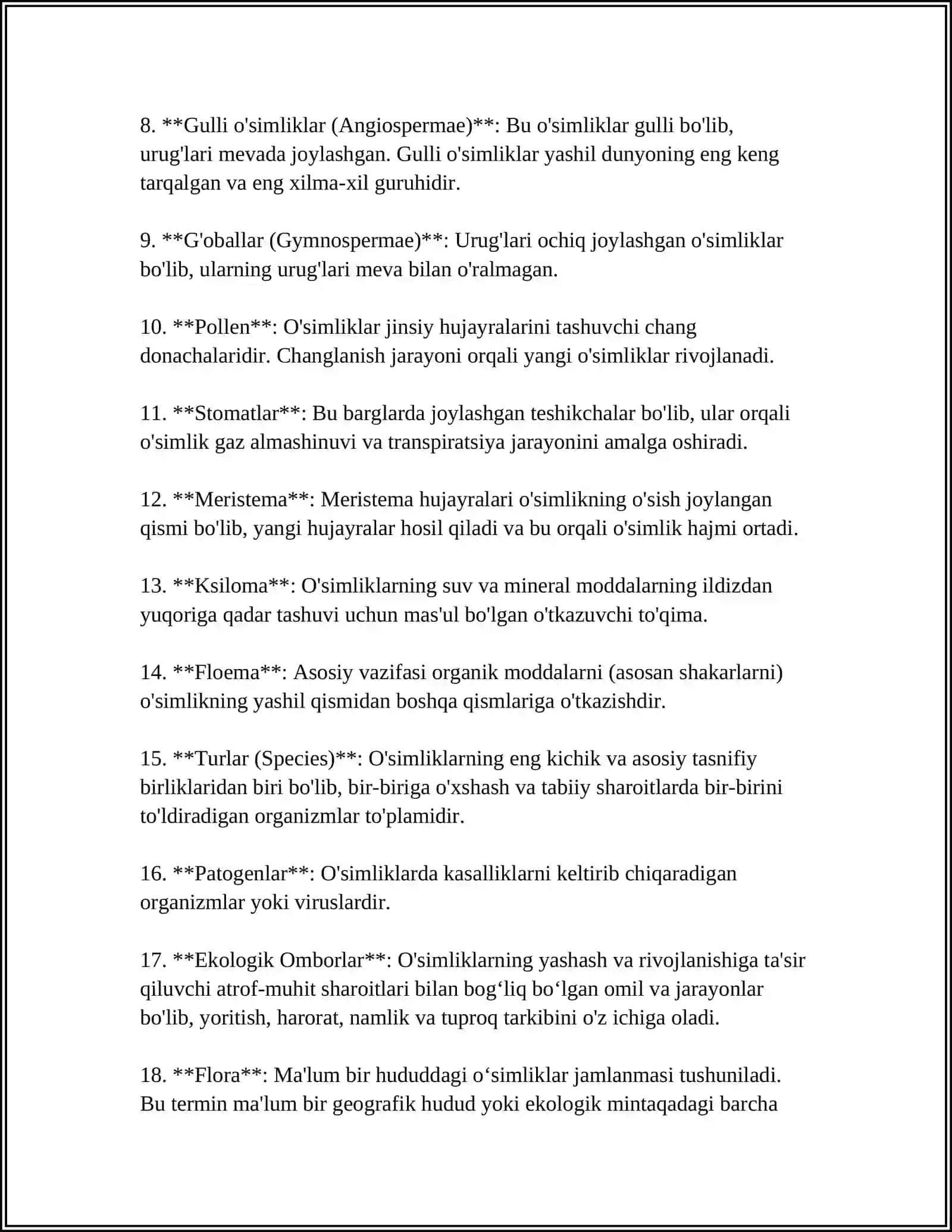 BOTANIKAGA OID IZOHLI LUGʻAT 4
