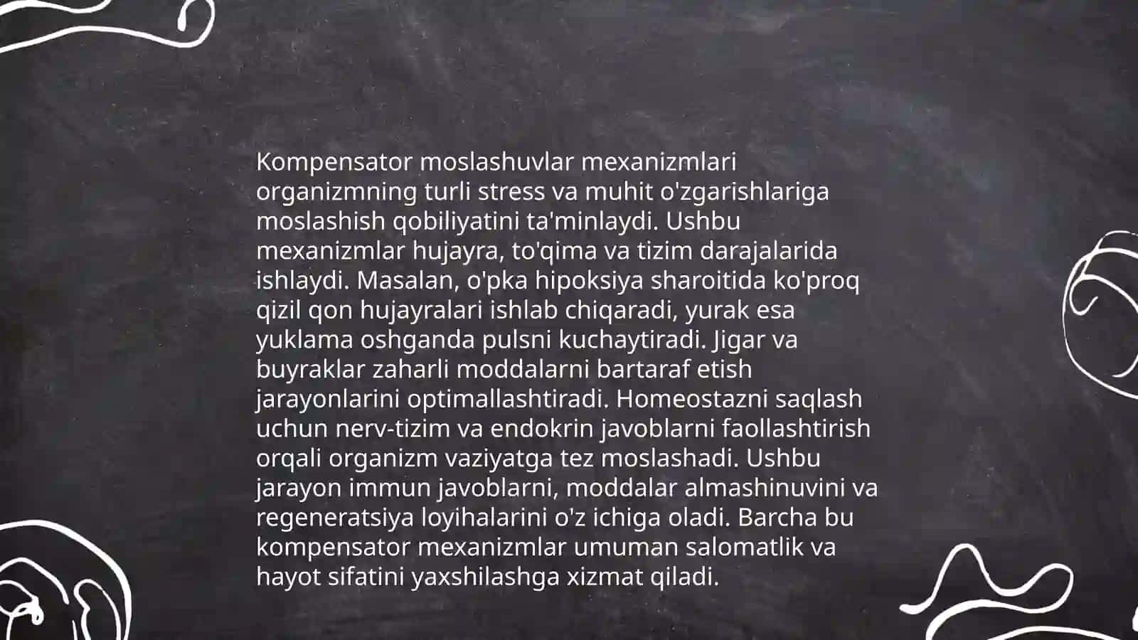 Asab tizimida kompensator moslashuvlar Asab tizimni trofik funksiyasi 4