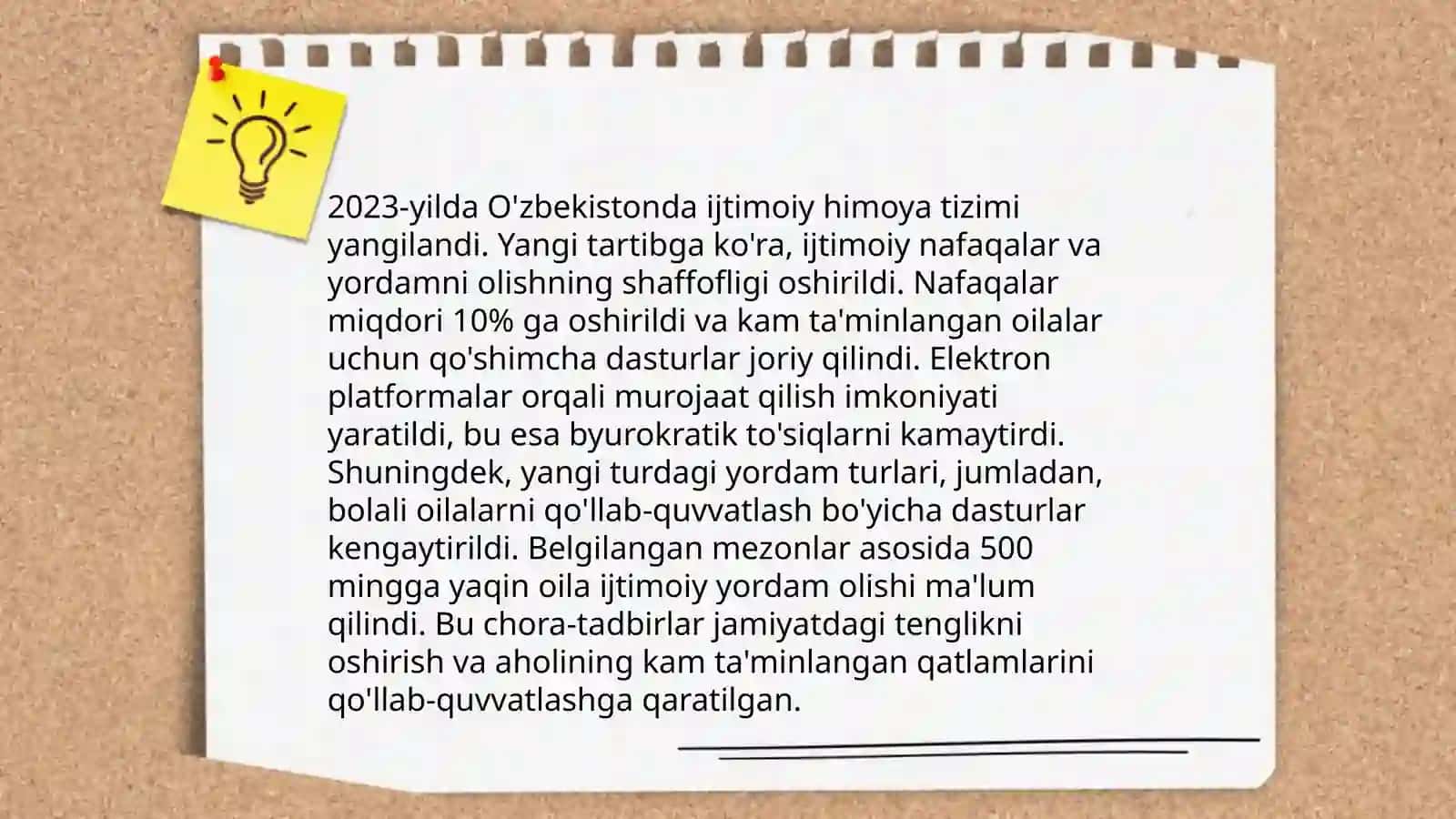 O’zbekistonda ijtimoiy soxada amalga oshirilayotdan o’zgarishlar mazmun mohiyati 4