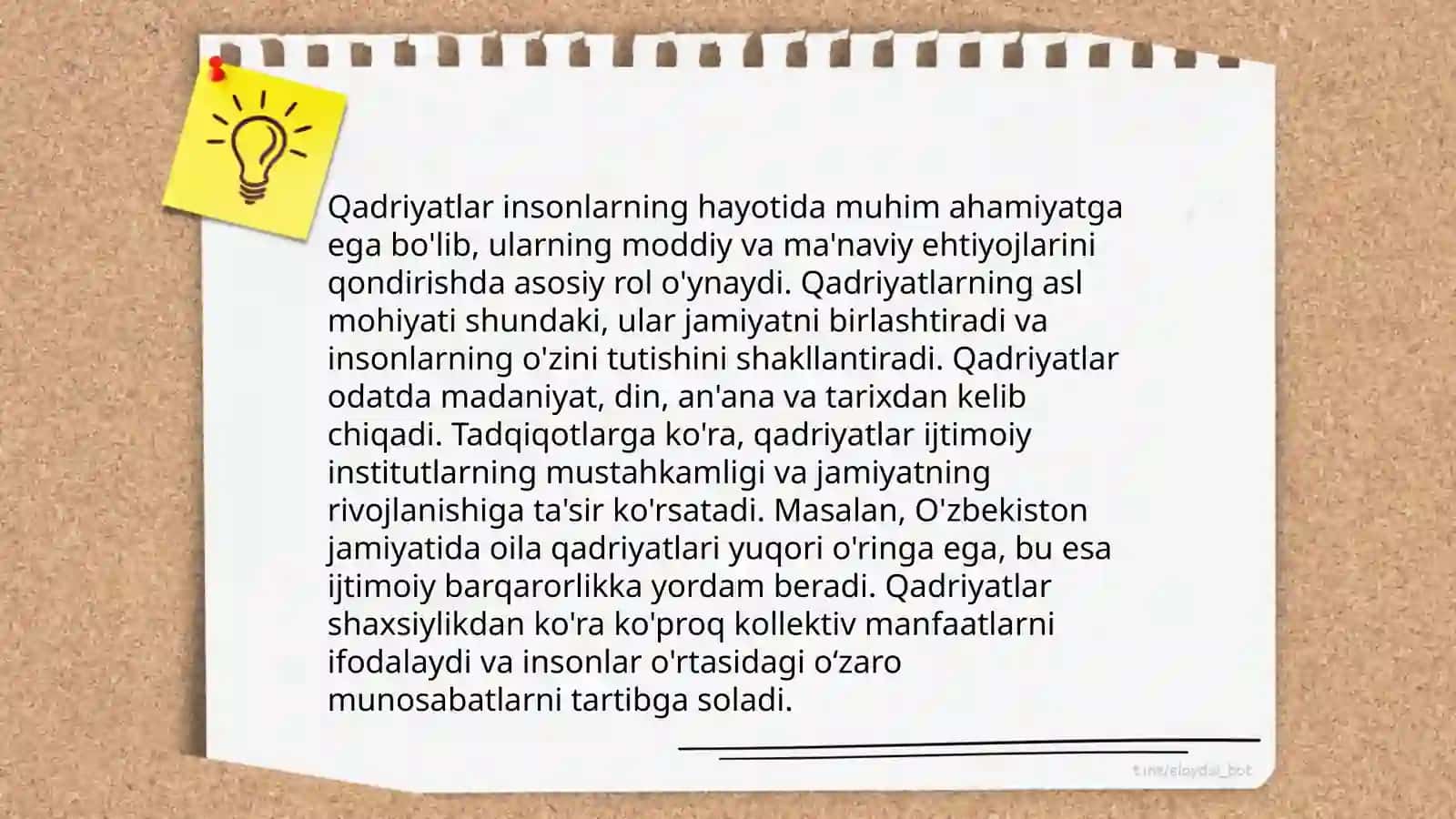 Qadriyat tushunchasining ma’nosi va uning umumiy tavsifi 2301 4