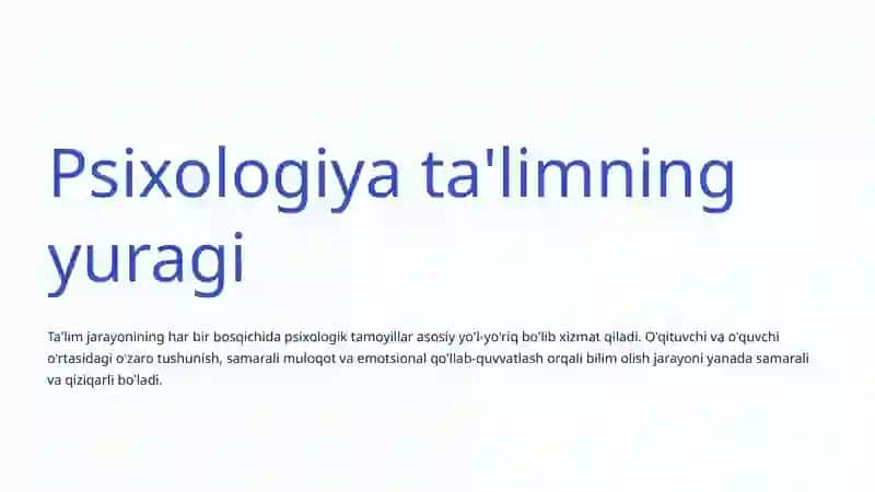 Ta'lim Jarayonining Psixologik Asoslari 4