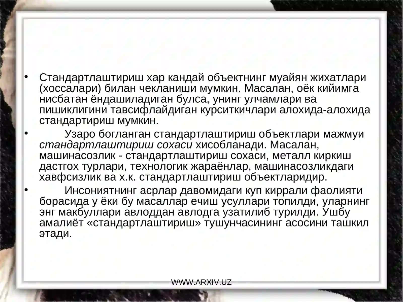 Стандартлаштиришусуллари 4