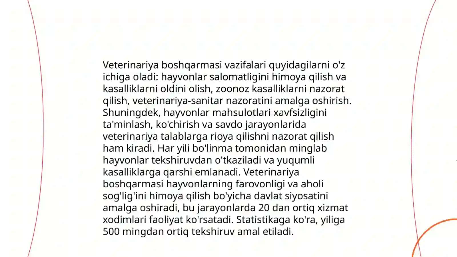 Chorvachilik mahsulotlari qayta ishlash boyicha veterinariya boshqarmasida o'talgan amaliyot 4