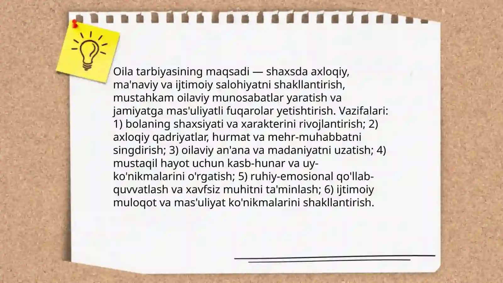 Oilani tarbiyalash mazmuni va mohiyati 4
