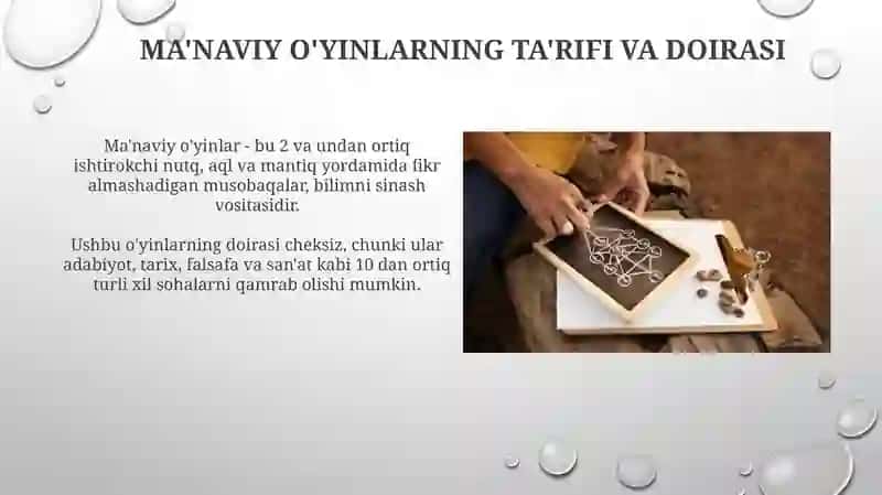 Ma'naviy (so'z) o'yinlarining tabiati, o'ziga xos tomonlari mavzusida taqdimot 4