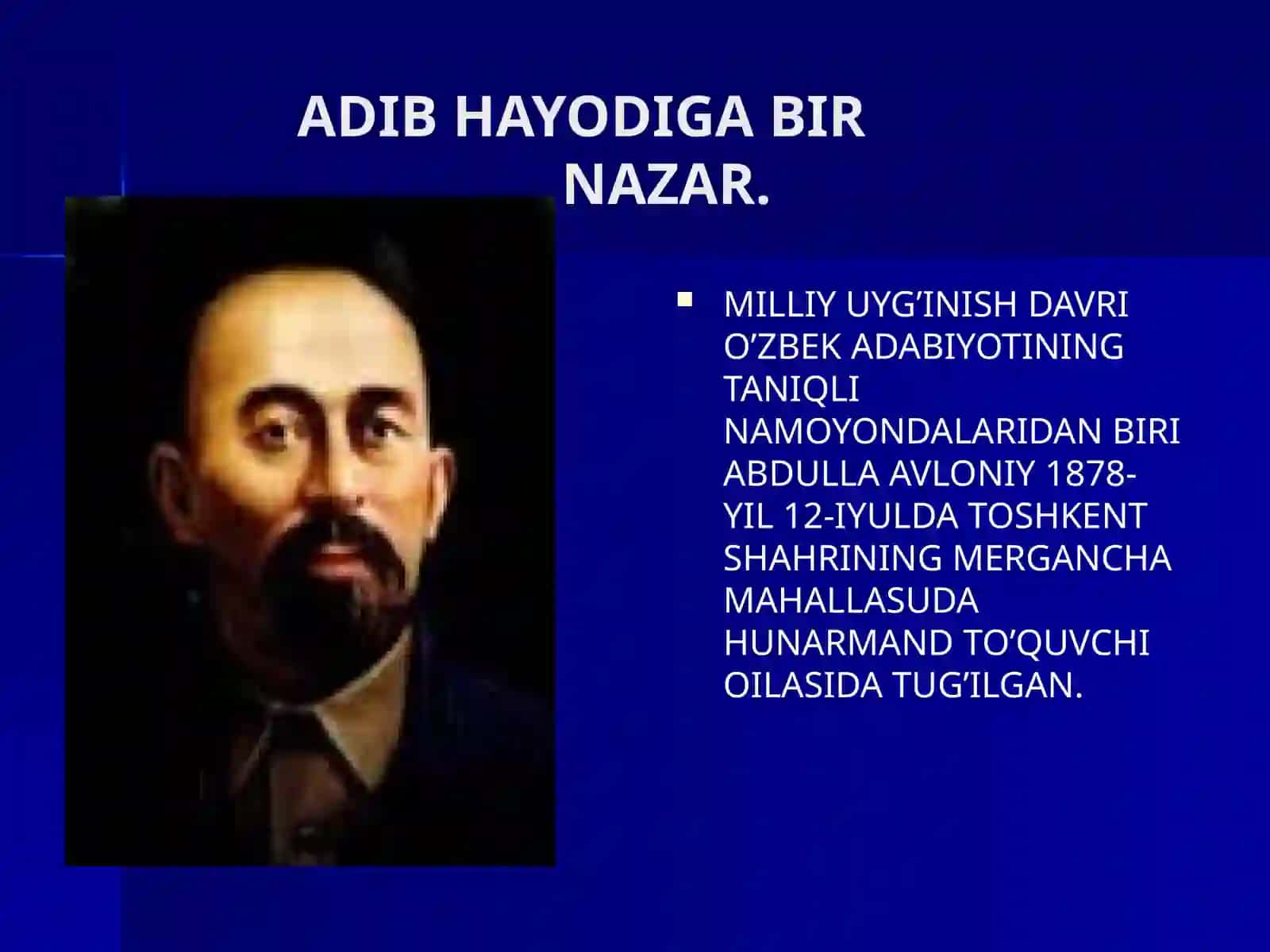 ABDULLA AVLONIY HAYOTI VA IJODI 4