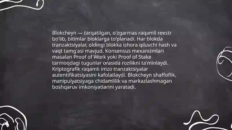 Raqamli valyutalar va elektron pul tizimlari 4