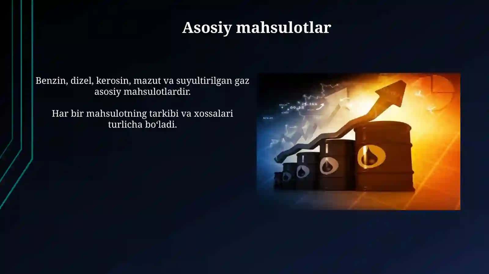 Neft va gazni qayta ishlash mahsulotlarini fizik, kimyoviy tahlil qilish 4