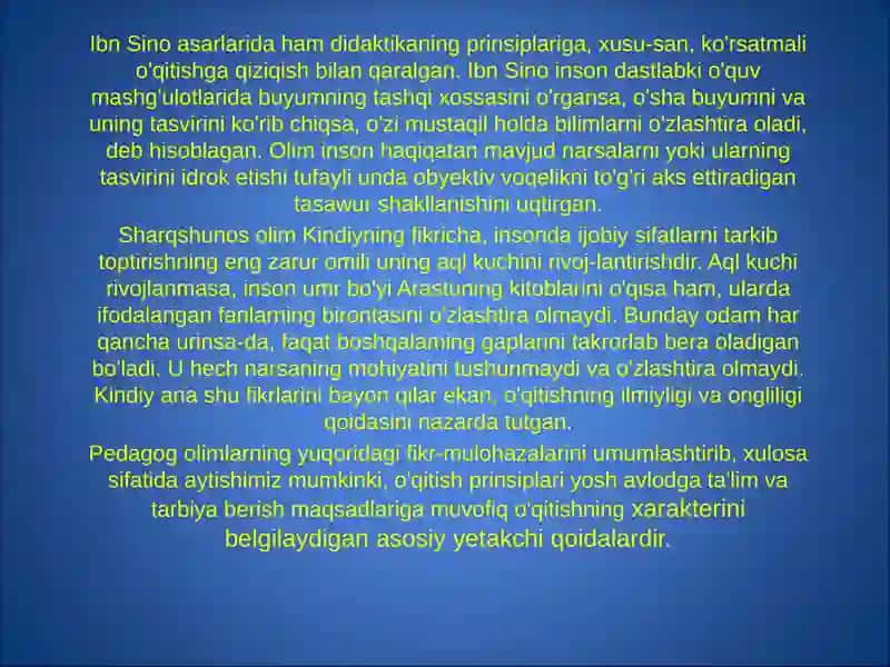 Ta’limning umumiy va xususiy qonuniyatlari 4