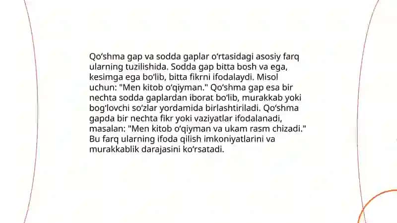 Murakkab qoʻshma gaplar 4