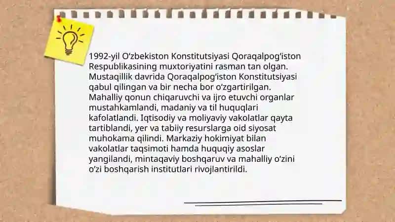 Mustaqillik yillarida Qoraqalpog’iston Respublikasi 4