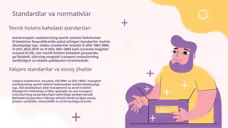 Avtotransport vositalari texnik holatini baholash qobiliyati 4