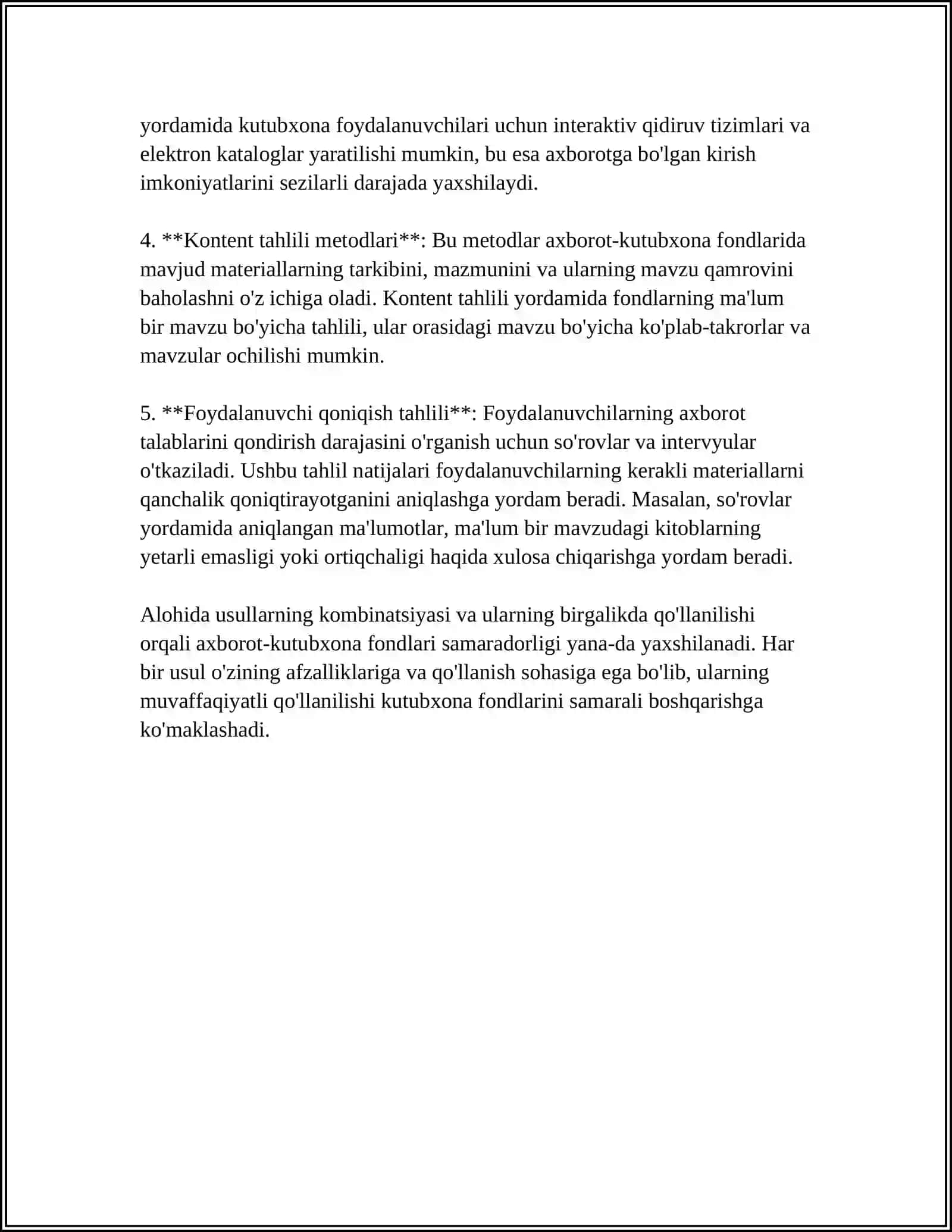 AXBOROT -KUTUBXONA FONDLARINI TÔLDIRISH VA YANGILASH USULLARI 4