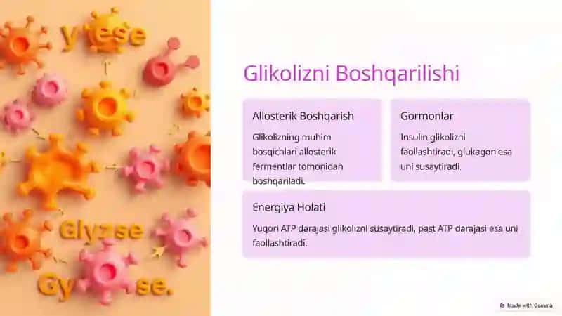 Jigarda Glikoliz va Glikoneogenezni Boshqarilishi 4