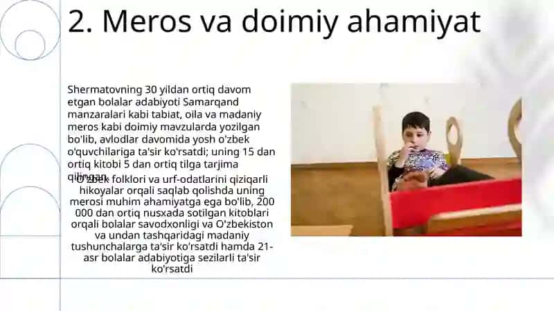 Bolalarga atab yozgan asarlari tahlili 4