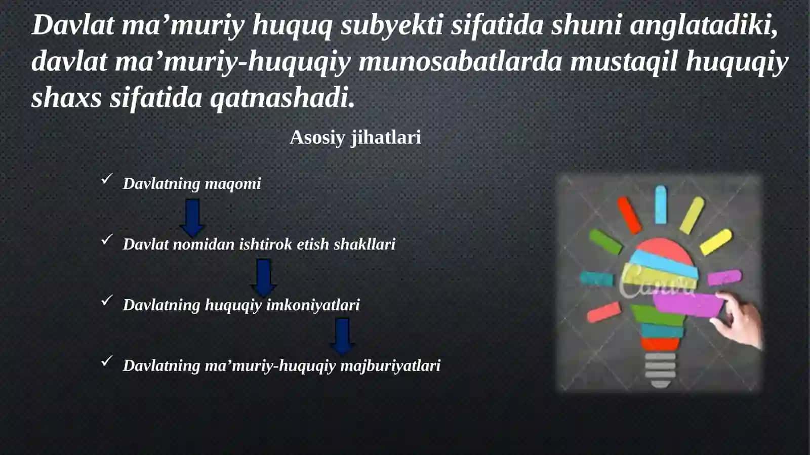 MA’MURIY HUQUQ SUBYEKTLARI VA MANBALARI 4