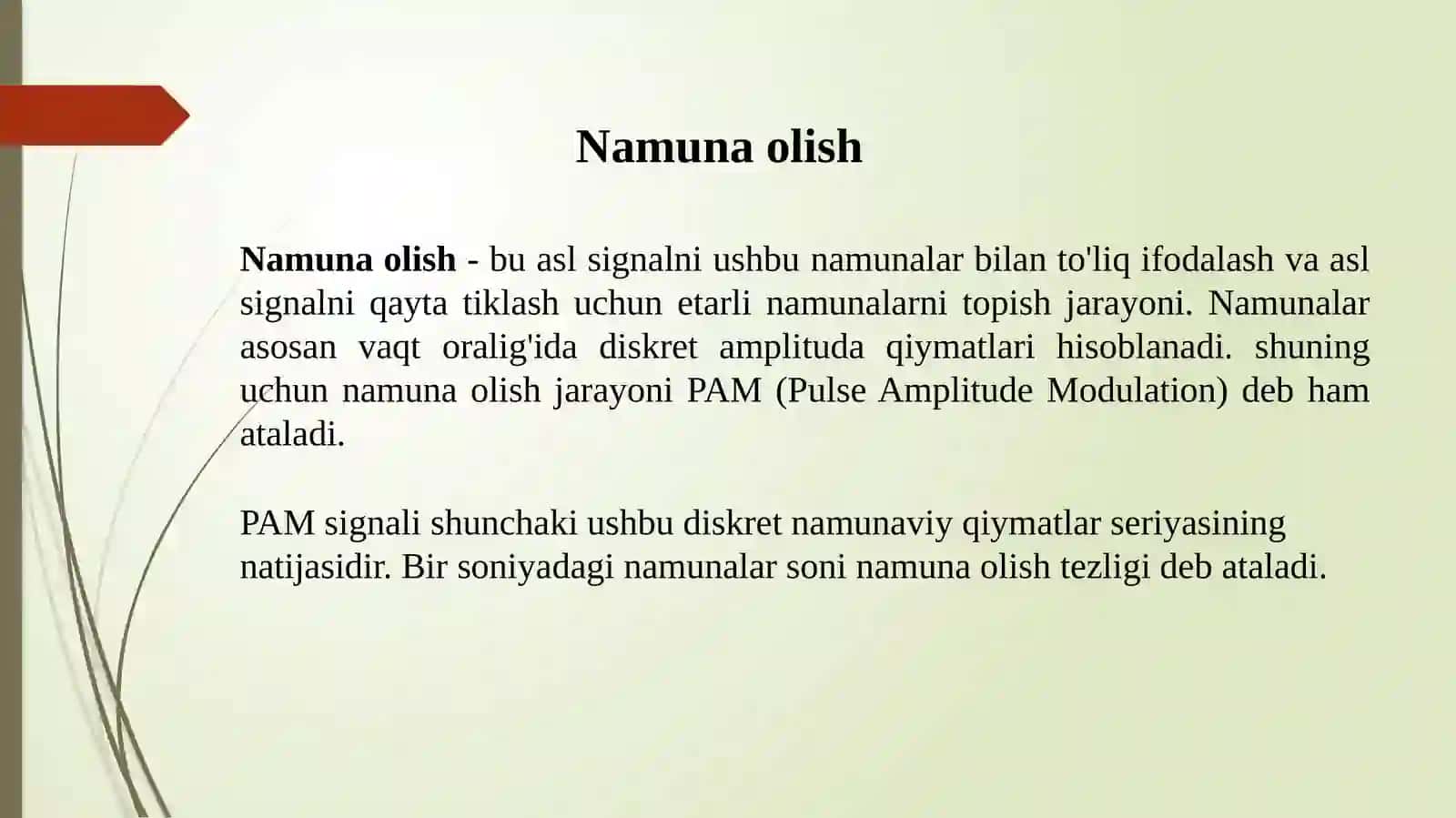 E1 raqamli oqimni shakllantirish tamoyillarini o'rganish 4