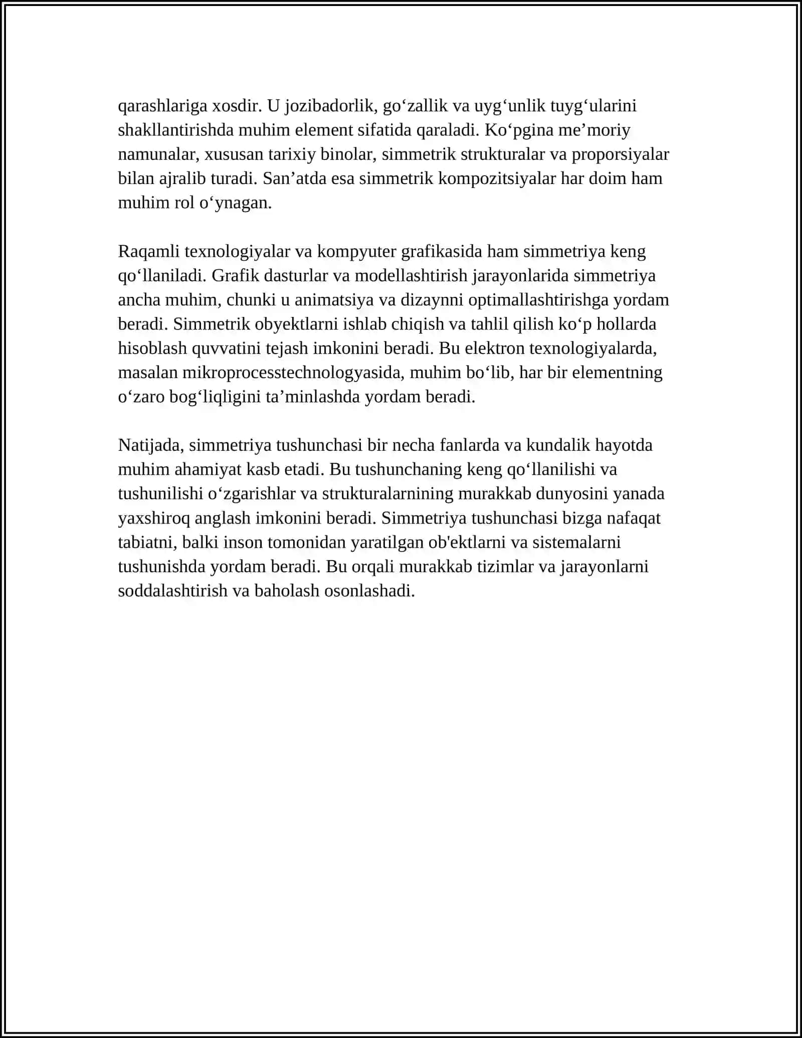 SIMMETRIYA VA GRUPPALAR NAZARIYASINING ELEMENTLARI 4