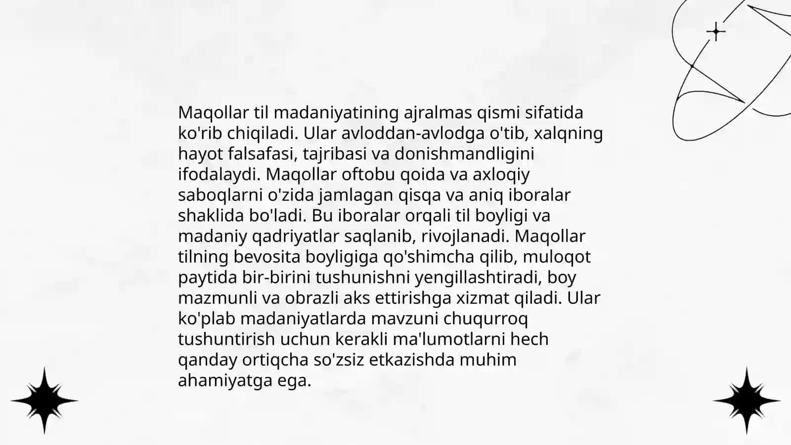 Xalq maqollari va topishmoqlarini tahlil qilish 4
